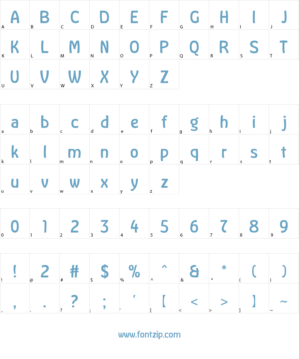 Memories Font Character